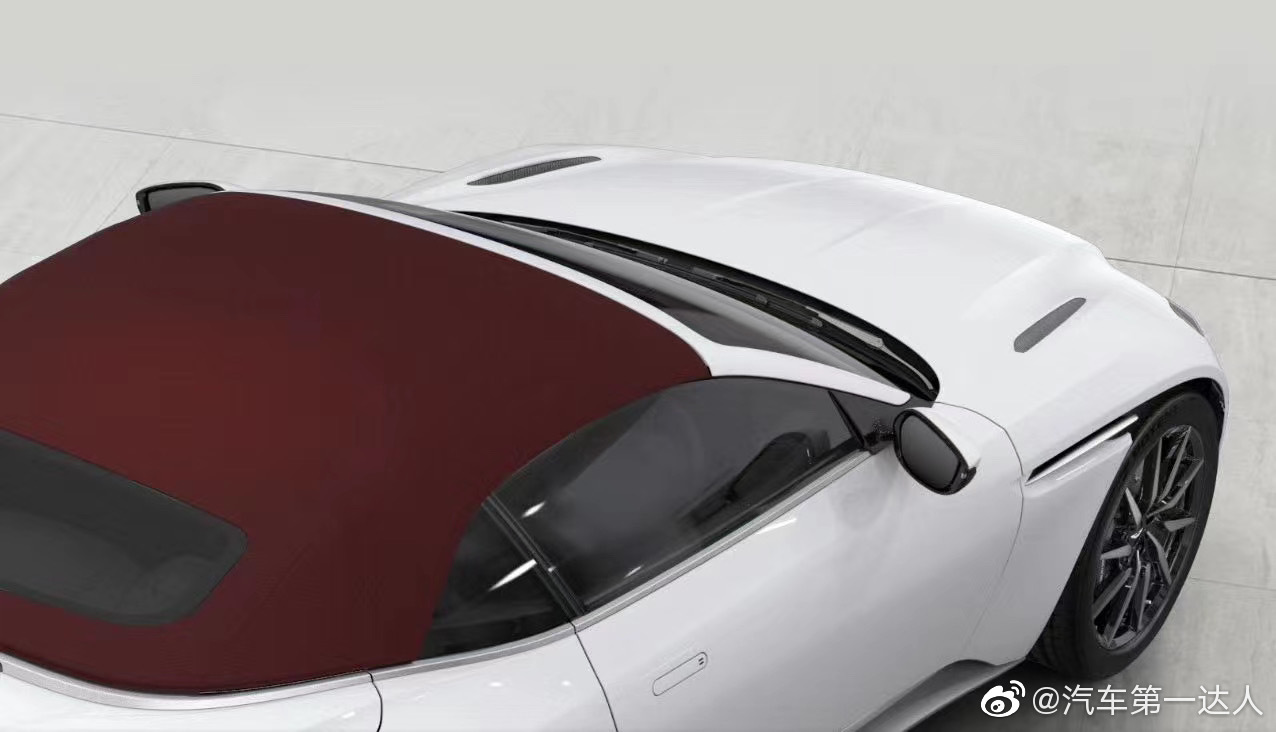 高清汽车美图：敞篷马丁DB11 最美白红配色