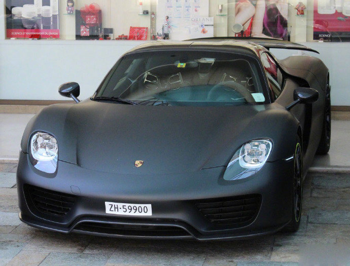 rty00 哑光黑保时捷918 Spyder Weissach Package 全球汽车超话