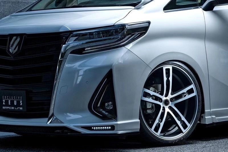 丰田埃尔法MZSPEED 小包围 中网 尾翼 排气 套件