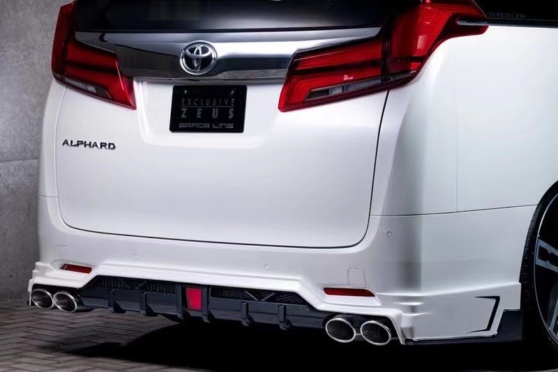 丰田埃尔法MZSPEED 小包围 中网 尾翼 排气 套件