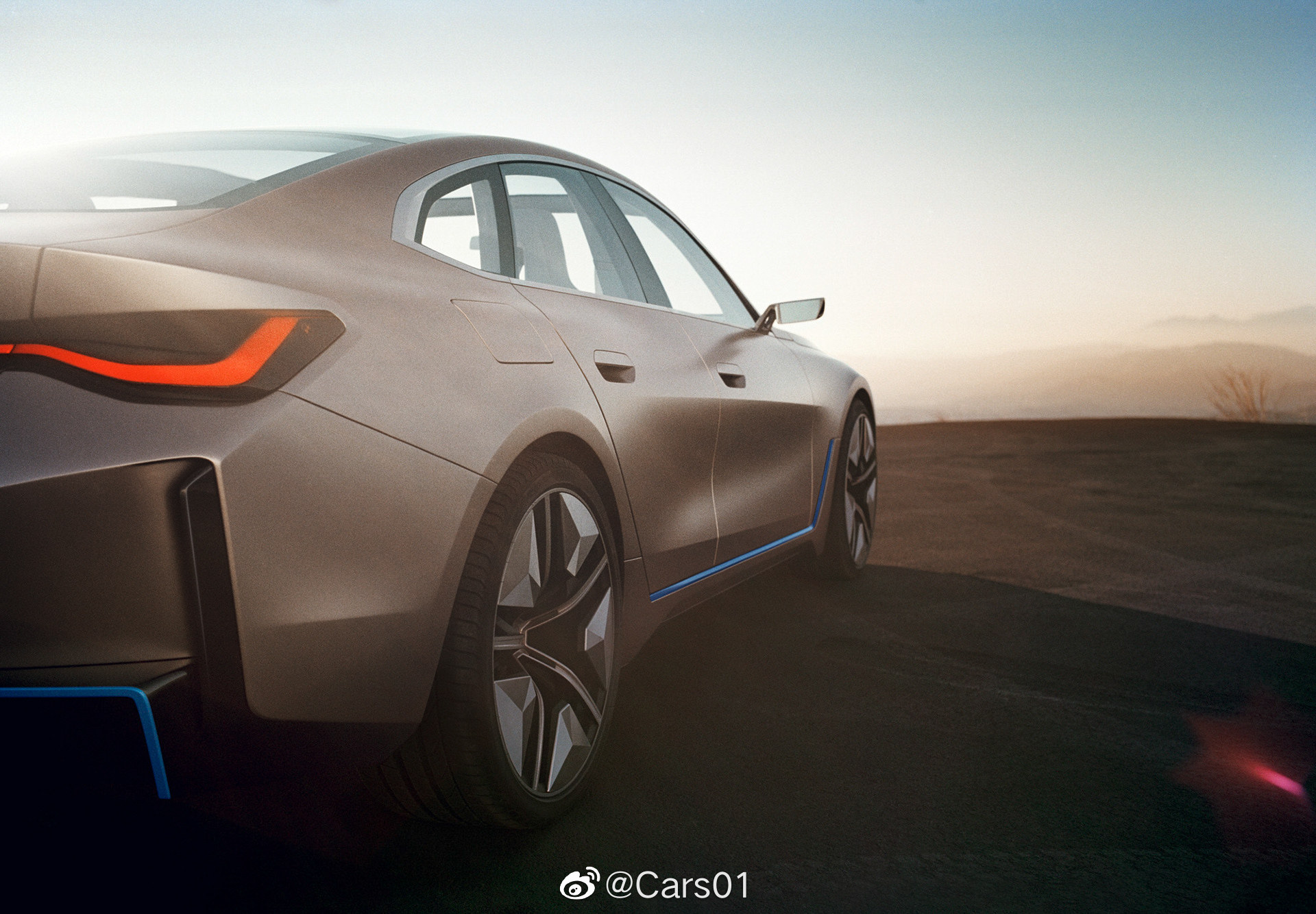 用复古的胶片影调表达当代的设计趋势，BMW Concept i4