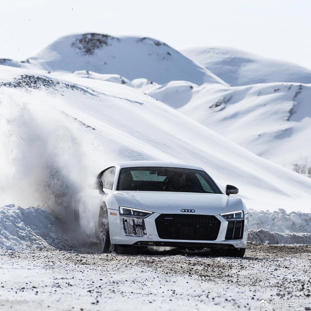 汽车美图大赏：玩雪的季节，Audi R8