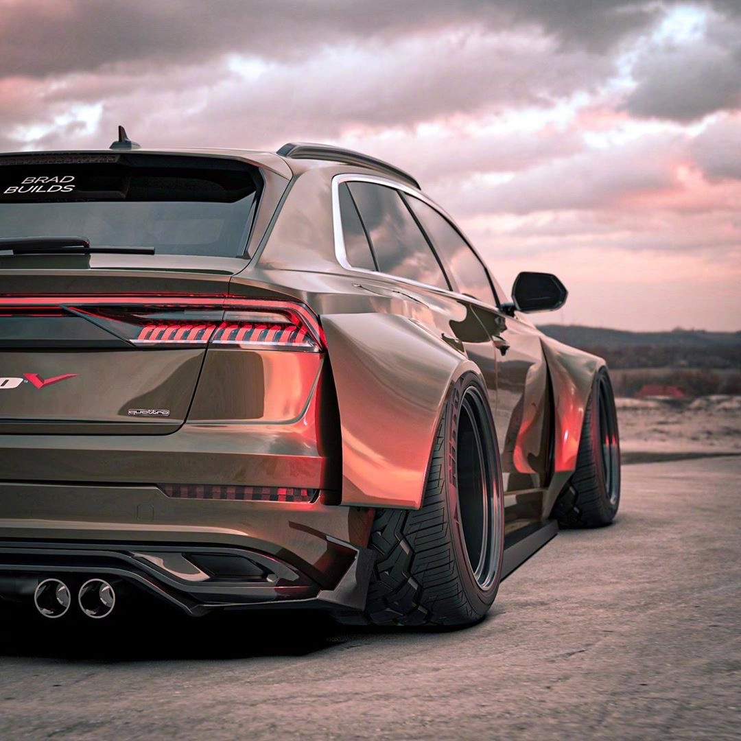 两台不务正业的SUV!明显奥迪Q8更帅啊!