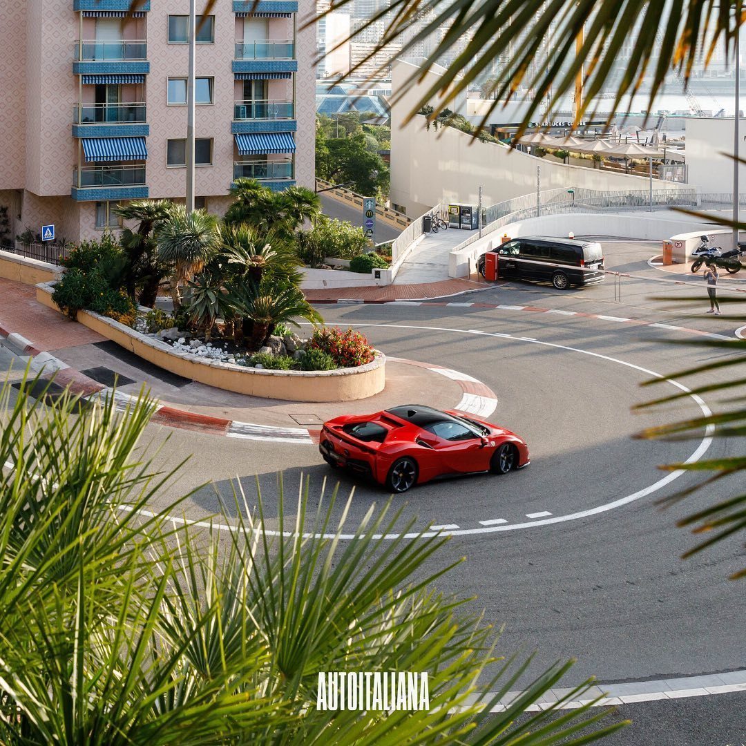 高清汽车美图：Ferrari SF90摩纳哥大片拍摄