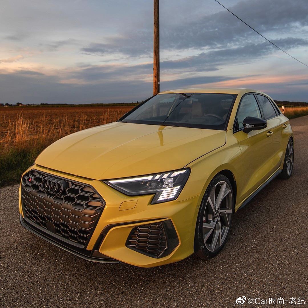 奥迪最便宜的小钢炮,海外新款奥迪S3实拍,310马力+全时四驱
