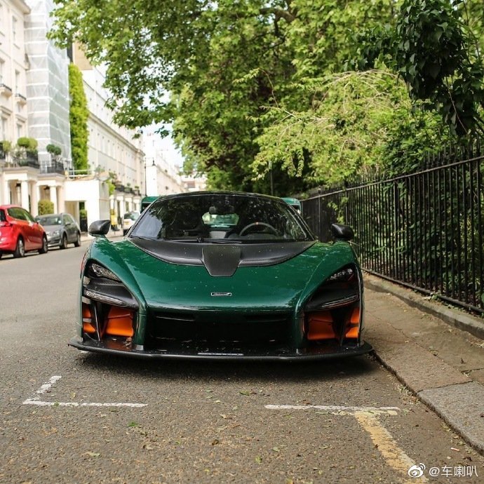 夏天和绿色的McLaren Senna 最配