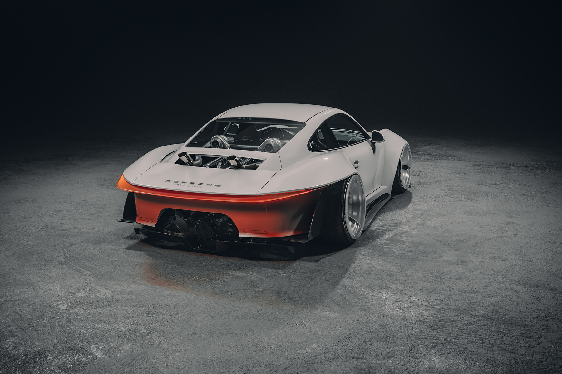 大神新作,保时捷 991 结合迈凯伦 650s 样式前唇设计,我好了!