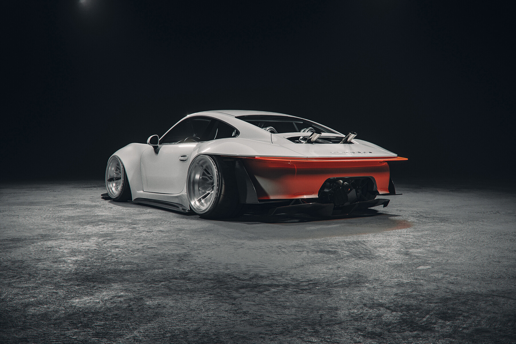 大神新作,保时捷 991 结合迈凯伦 650s 样式前唇设计,我好了!