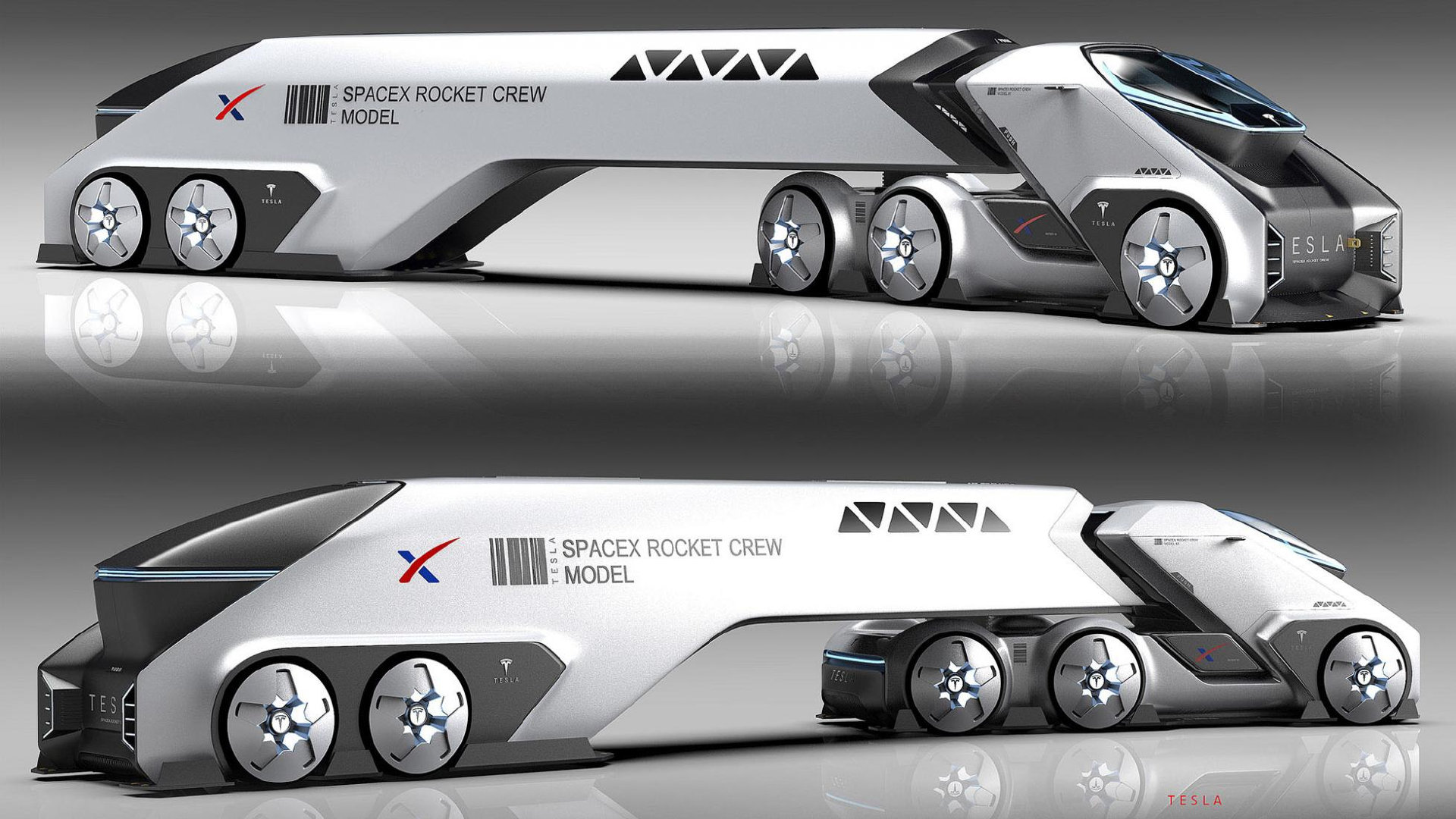 非官方的Tesla SpaceTruck Concept由Alex Imnadze设计。