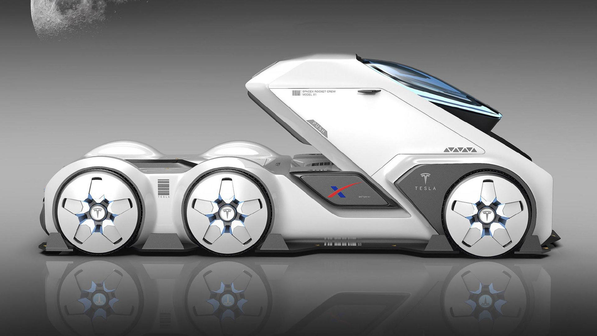 非官方的Tesla SpaceTruck Concept由Alex Imnadze设计。