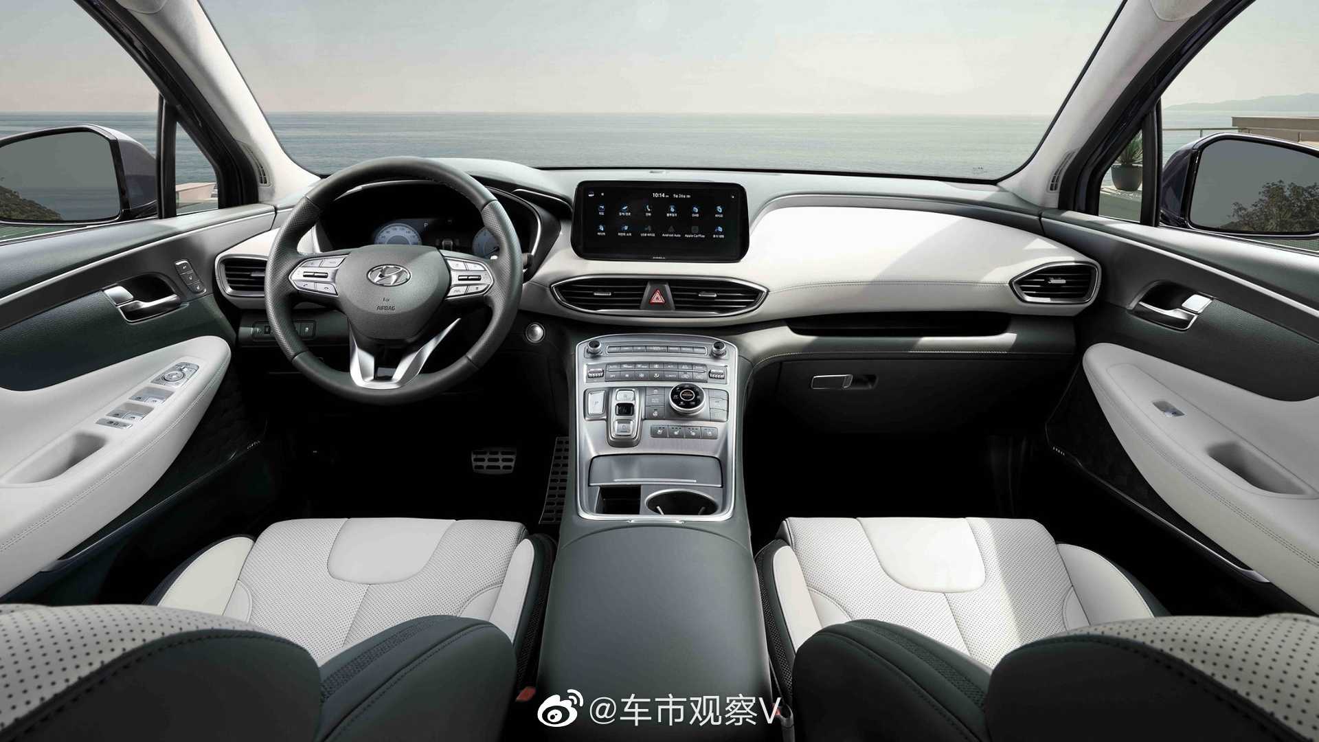2021 Hyundai Santa Fe,这个中网设计太个性了.