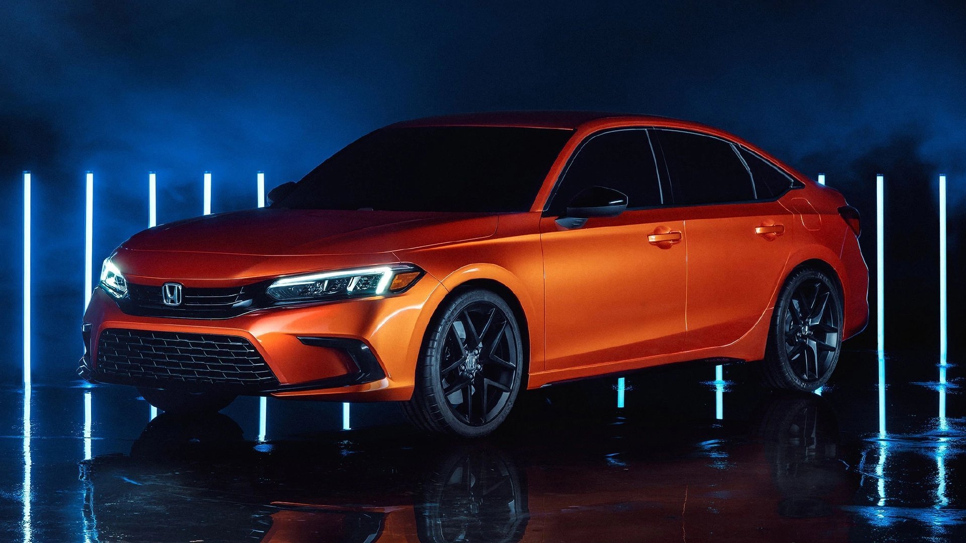 第十一代思域原型车,新车将在21年春季发布