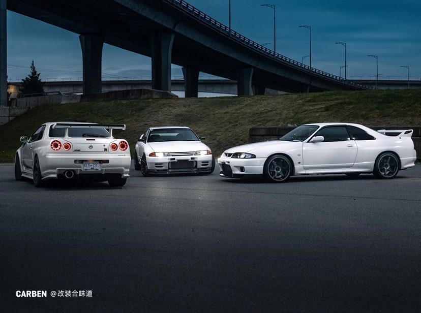 Nissan Skyline GT-R三代同堂，这画面爱了