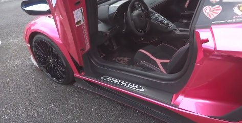 粉红色的牛牛Aventador,俘虏我的少女心,爱了爱了~