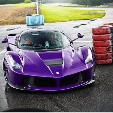 紫色法拉利LaFerrari，对比其他颜色一起欣赏才过瘾。