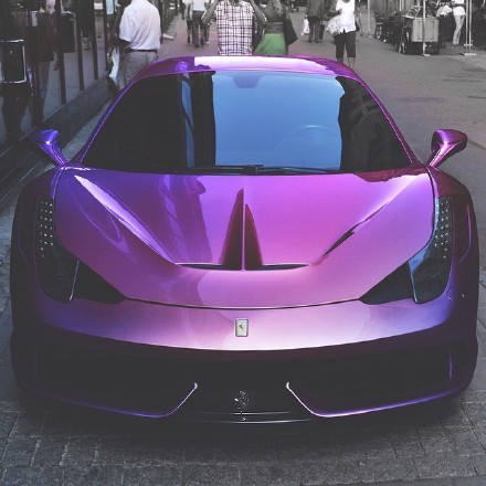 法拉利laferrari为首的紫色战队!-新浪汽车