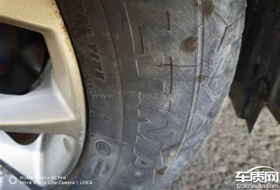途虎养车购买的将军<em>轮胎</em>开裂 <em>轮胎</em>变形