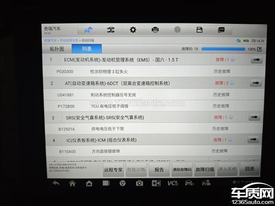 奇瑞瑞虎8发动机缺缸烧<em>气门</em>漏气 抖动