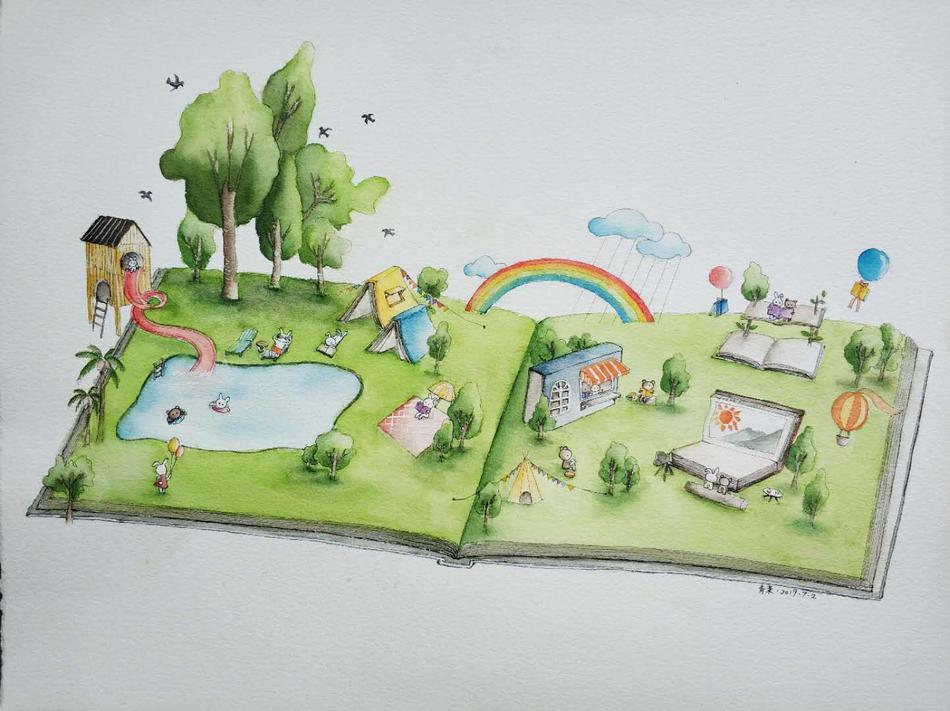 作者：青茉。自由设计师。2019年初在大侠老师的带领下，从水彩小白成长到现在的半吊子插画师~感恩遇到写画时光团队，愿未来我们能继续一起成长！