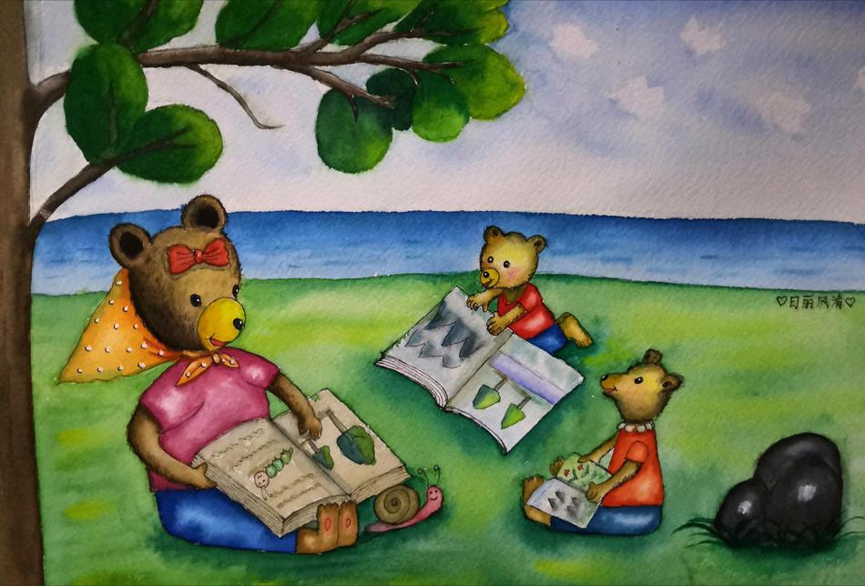 作者：日丽风清。70后，俩娃妈，自营小超市，喜欢画画，爱运动。