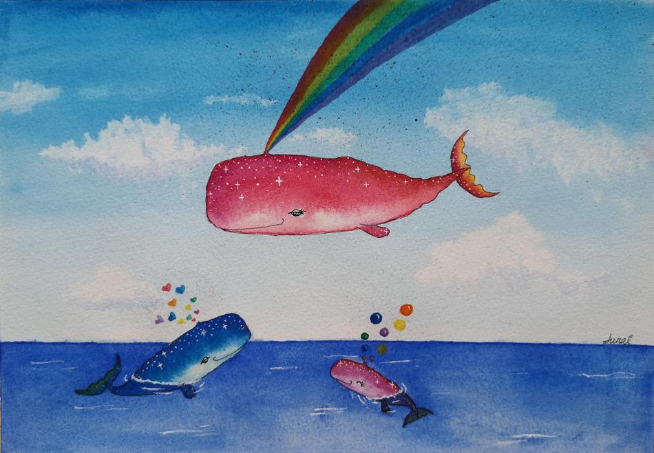 作者：刘镯子(luna)。带着两娃的十年全职妈妈，绘画零基础。四月报名大侠的水彩班，因此发现了自己内心那个手执画笔的小女孩，从此画画成为每一天最美好的那部分——拿起画笔，我不是妈妈，女儿或者妻子，我只是我自己。