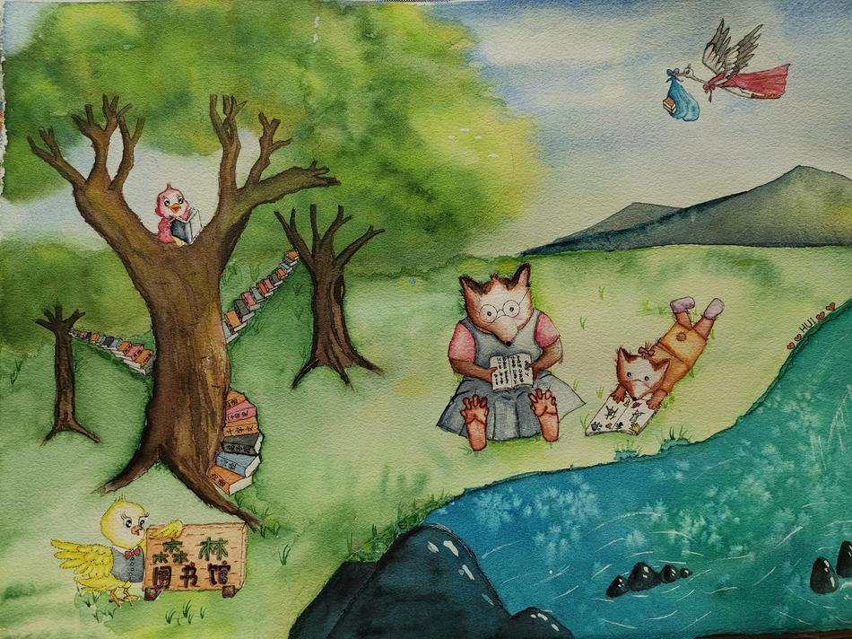 作者：Hui。在家庭及自我之间寻找平衡的平凡女人。当工作家庭都那么具体的呈现在面前，自我又在哪里？感谢写画时光，让我拿起画笔，找到了一个自我的出口。