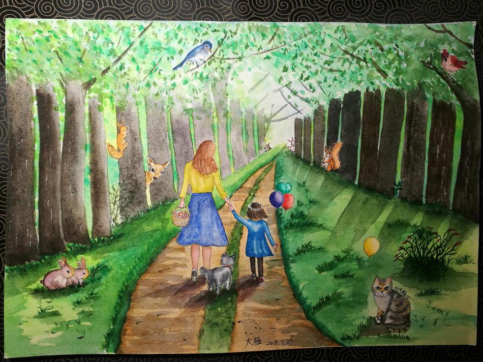 作者：大雁。高中理科老师，女儿五岁。热爱生活，喜欢画画、写作、读书、摄影，学画画半年，感觉自己的人生终于从柴米油盐中得到了一点升华！