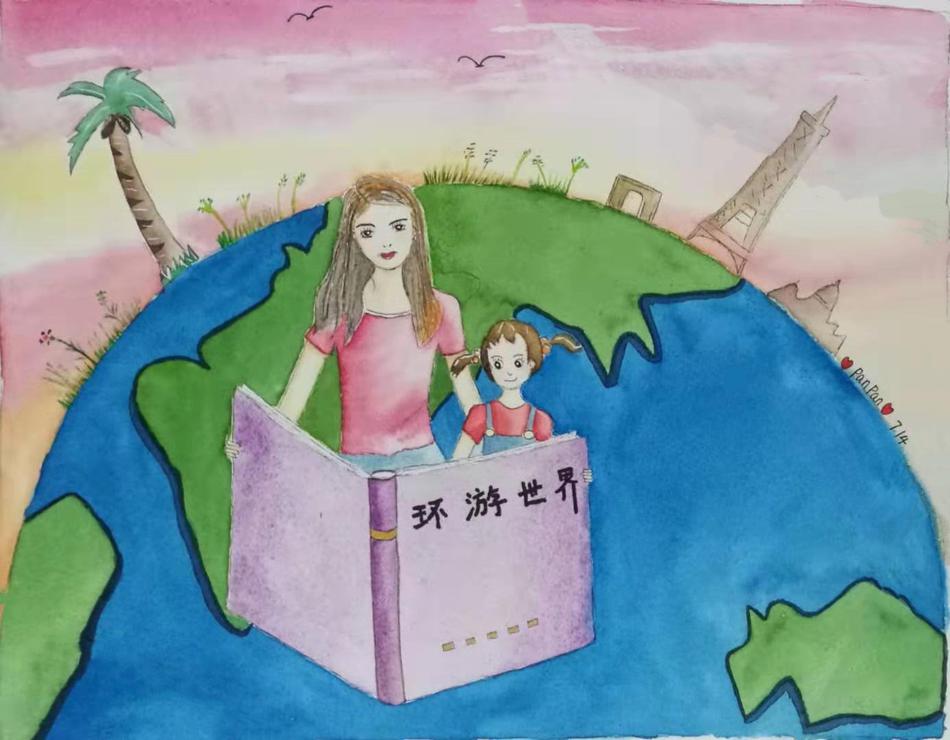 作者：panpan。年纪已经可以用18的倍数来计算的辣妈，家里有一个聪明可爱的七岁男娃。学画画刚开始是为了有一门让娃刮目相看的手艺，现在发现越画越爱上了画画。