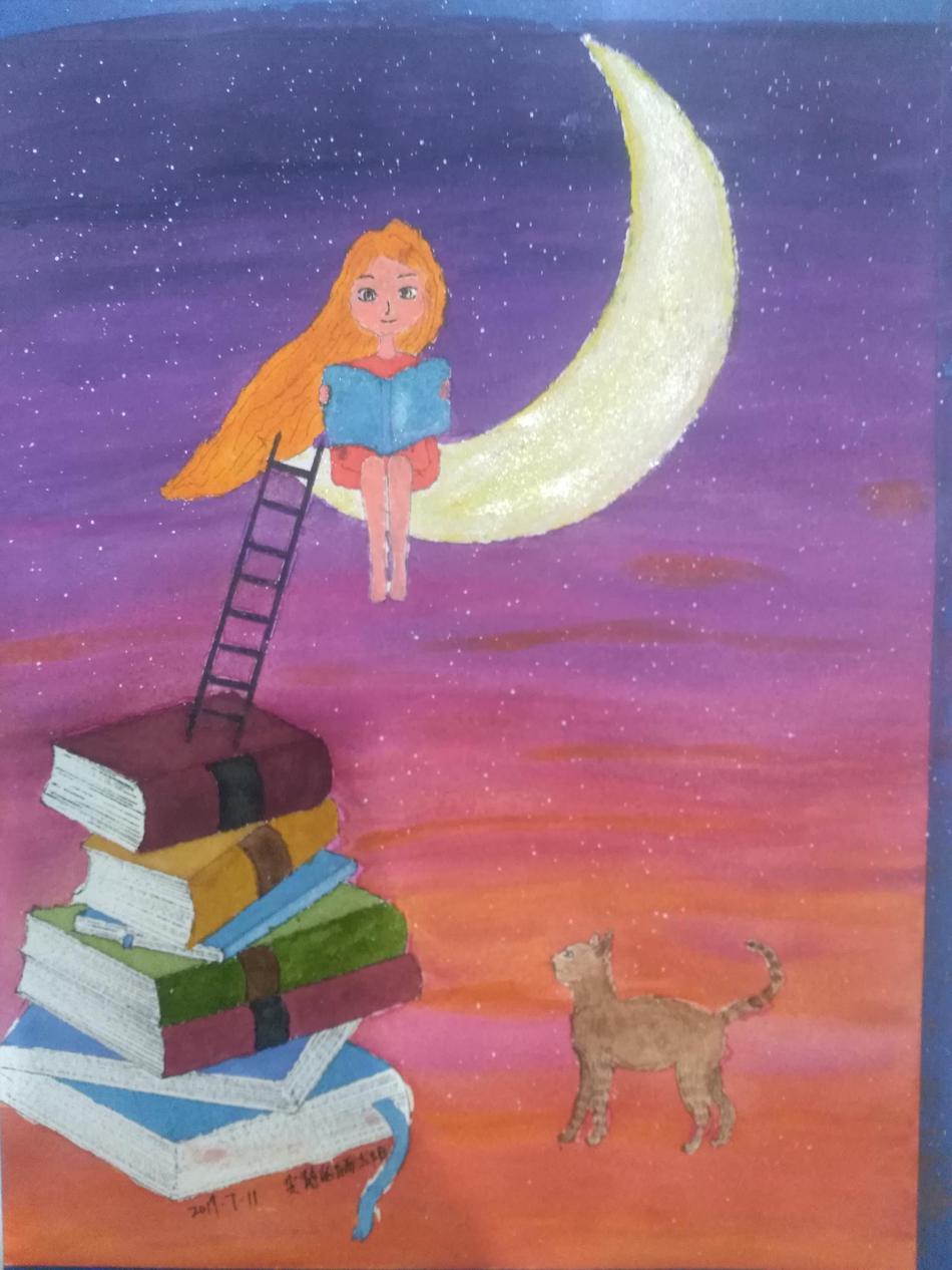 作者：安静的晒太阳。二宝妈，坐标江苏，从事财务工作。画瘾是戒不掉了，绘画之路漫漫其修远兮，吾将上下而求索，准备活到老画到老。