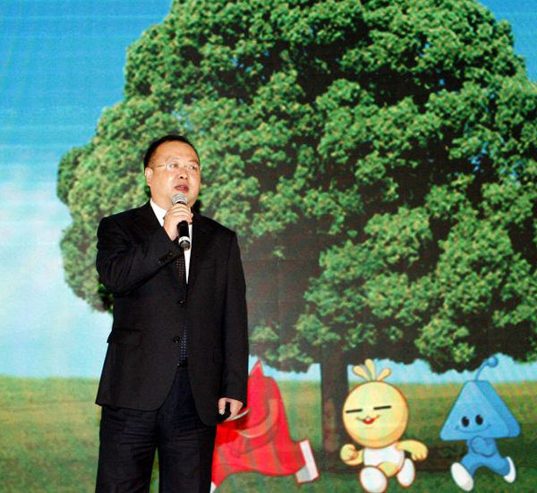 积木瑰宝科学早教集团董事长张卫中揭橥《一切为了成长》主题演讲。