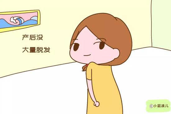 产后没大量脱发,头部发量状态如初
