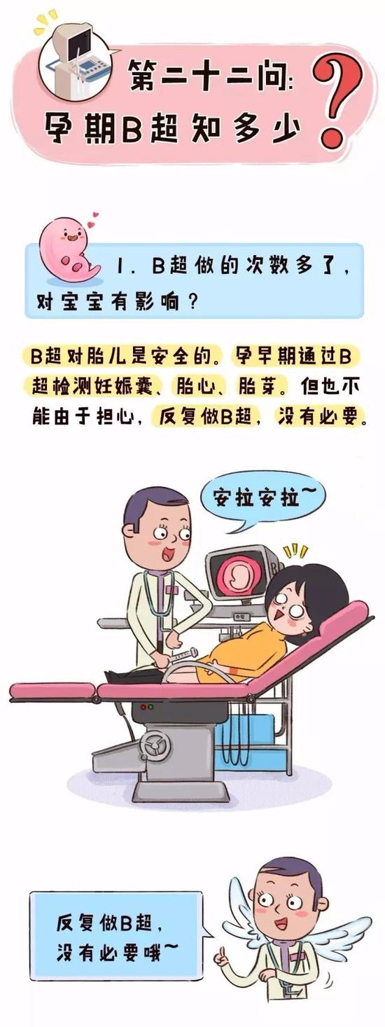 孕期b超做几次?什么时候做?会不会伤害宝宝?