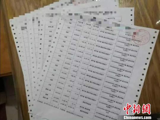 部分银行交易单 舒旭影 摄