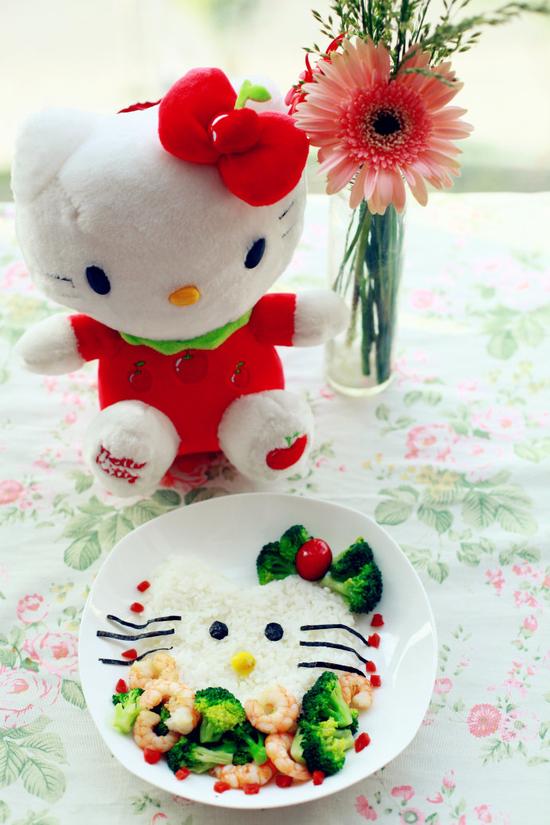 hello Kitty 造型米饭