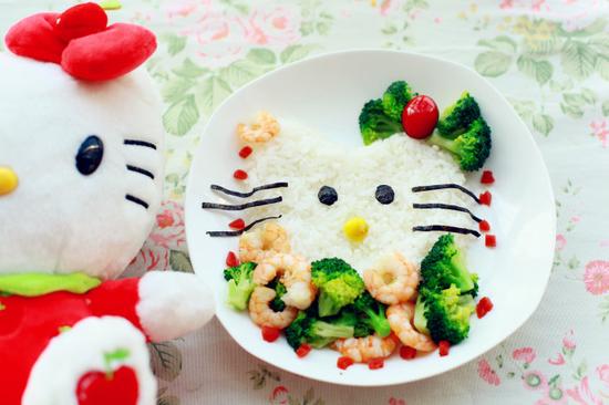 hello Kitty 造型米饭