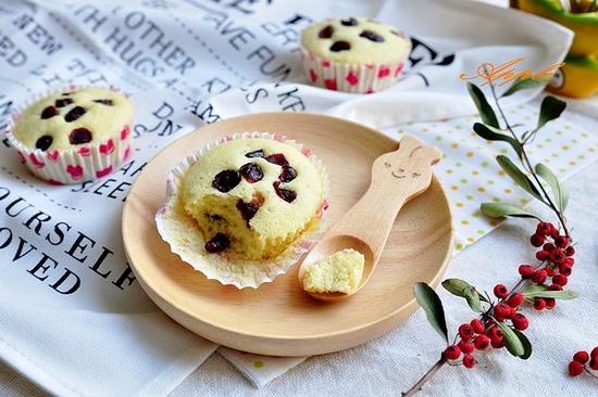 蒸出来的小甜点蔓越莓蒸蛋糕_手机新浪网