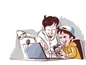 父亲抢电脑玩游戏 儿子拒绝后被追打报警|父亲