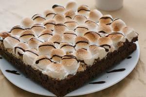 有趣又好吃的棉花糖布朗尼(图)