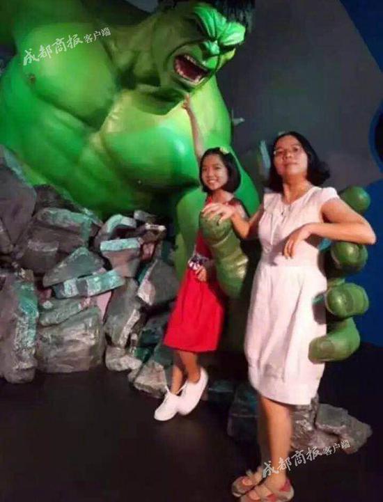 ▲掉联的母女俩