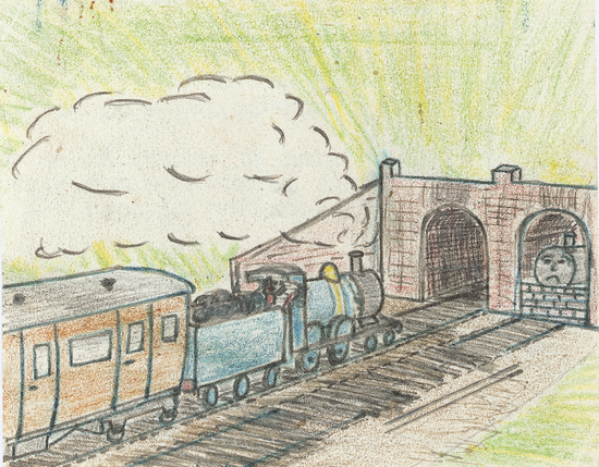 看托马斯大电影读小火车故事,让孩子做了不起