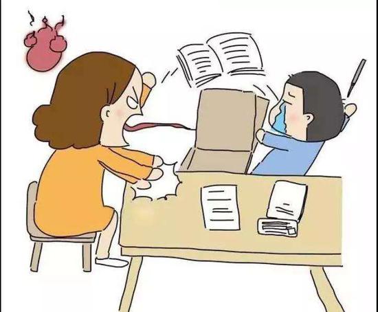 辅导孩子作业十大后遗症:抑郁倾向 心脏不适