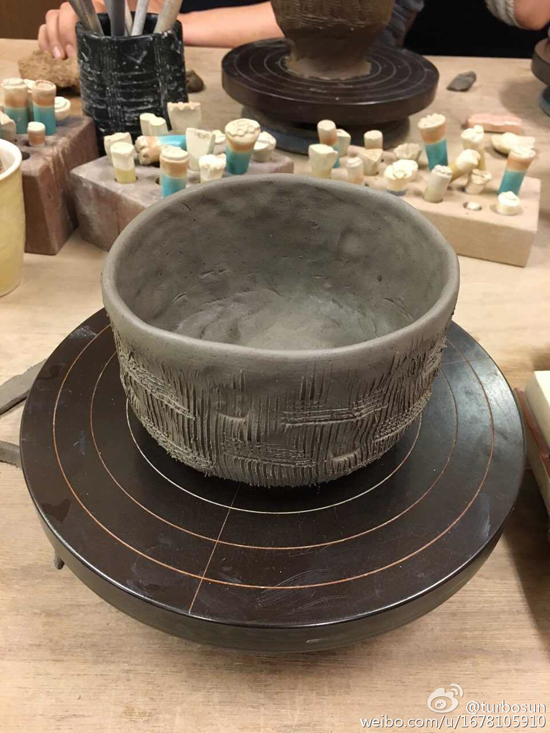孙俪做的陶艺