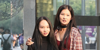 街拍闺蜜姐妹花