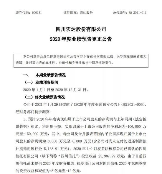 四川富豪、四川信托实控人被刑事拘留:股价暴跌超90% 10万股民踩雷