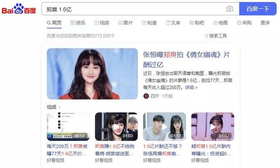 1900家上市公司忙一年 不如郑爽拍77天电影赚得多?