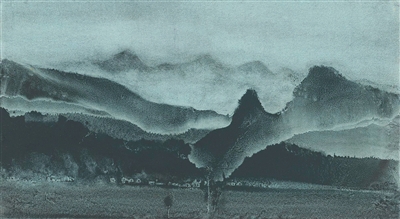 《会稽春明》，1977-1979，17.8×33cm
收藏机构：耶鲁大学美术馆
作品由罗森奎兹公益基金会捐赠，捐赠发起人：亚历山大·梦露，罗伯特·罗森奎兹，B.A. 1962