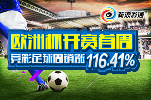 彩市图说第19期：欧洲杯开赛首周 竞足周销涨116%
