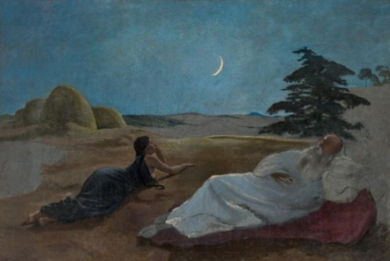 Frédéric Bazille， Ruth and Boaz （1870）。