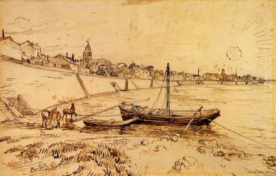 难得一见的梵高素描