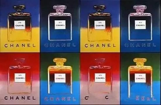 Andy Warhol创作的CHANEL5号香水海报